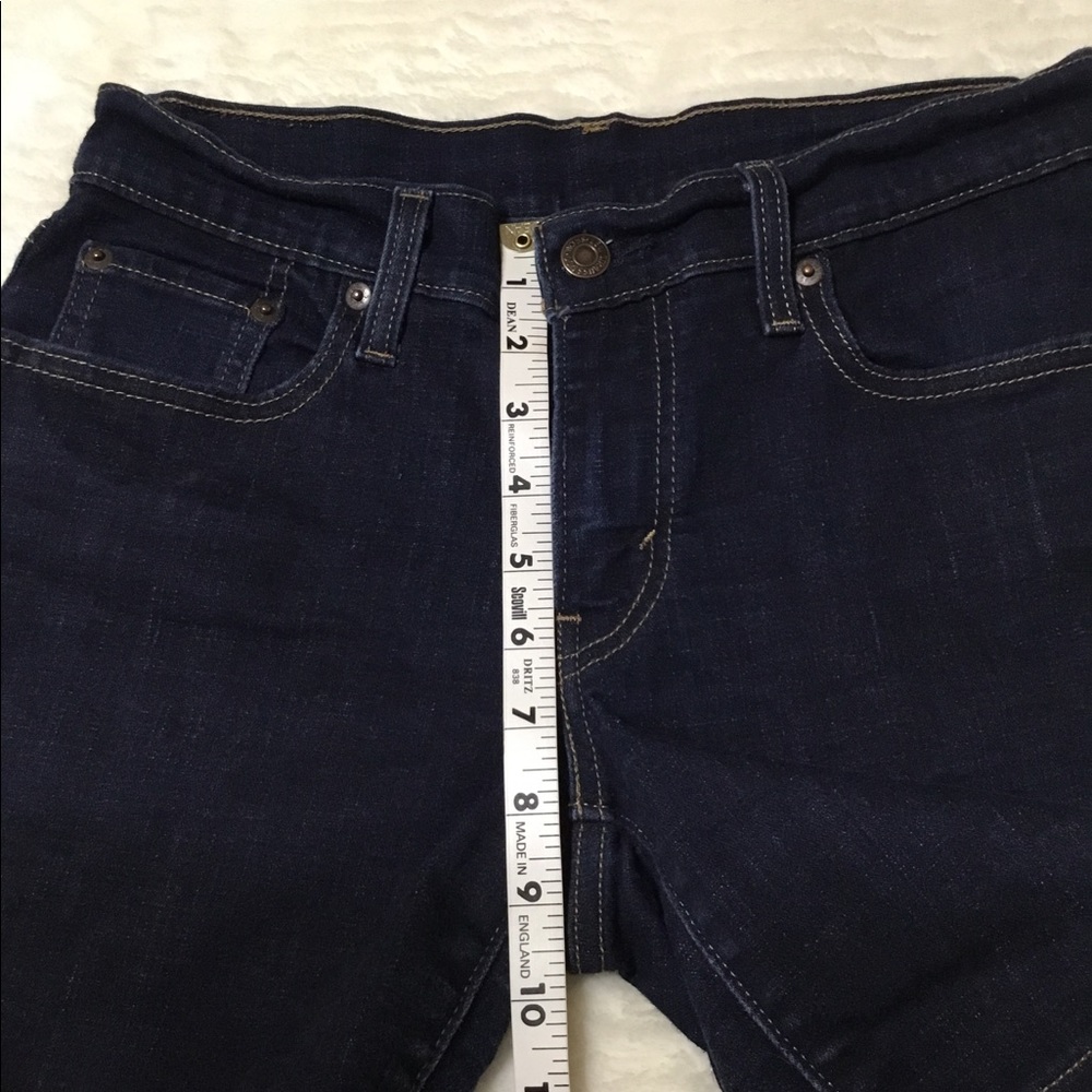 Levi’s Mid rise dark blue shorts size 27 - Picture 7 of 9